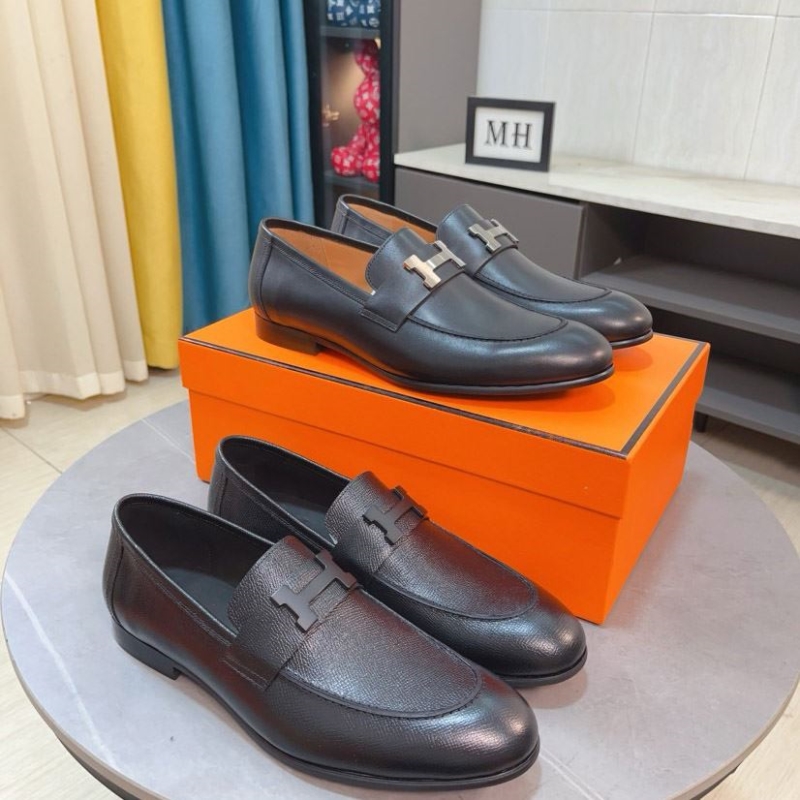 H**mes leather shoes